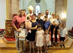 Krštenje sedmog djeteta obitelji Maruševec u Ivancu